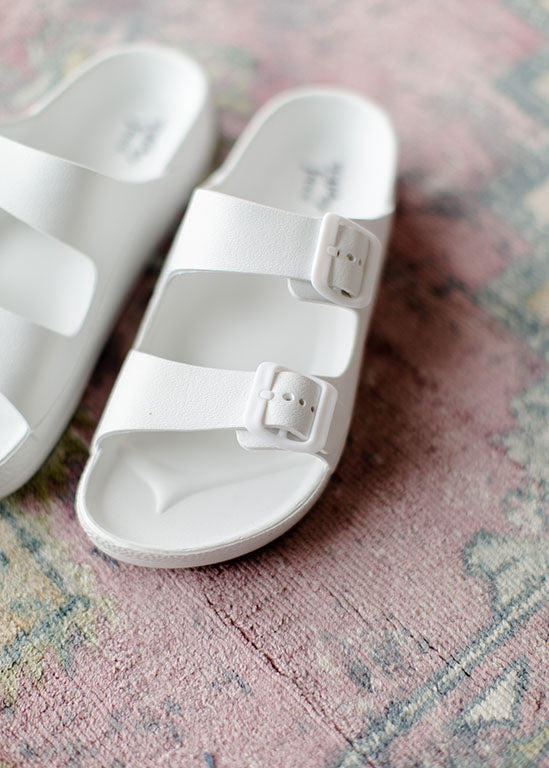 White Slip On Sandals Accessories Gypsy