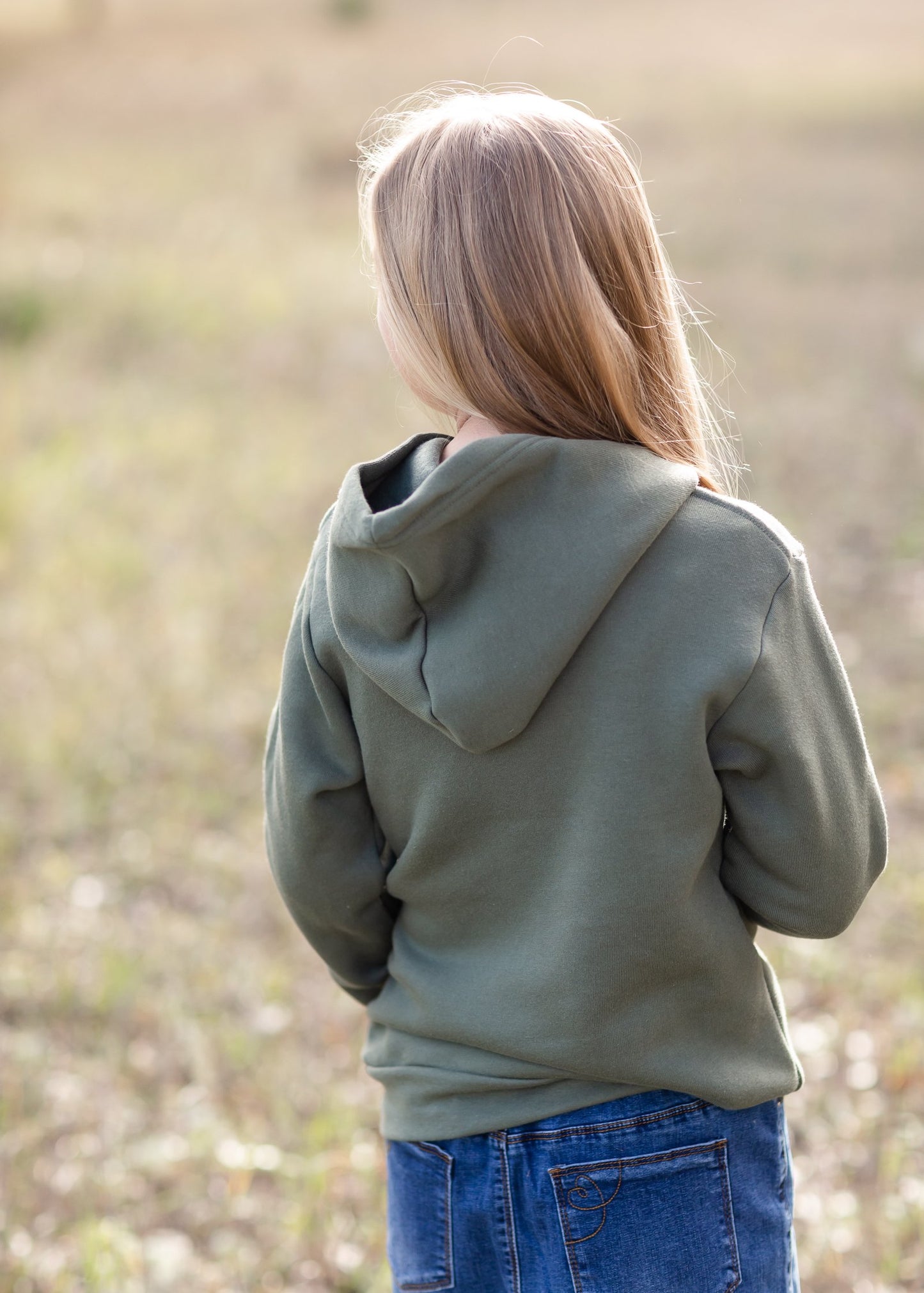 Youth Tamarack Army Green Minnesota Hoodie Girls Northern Print Co.